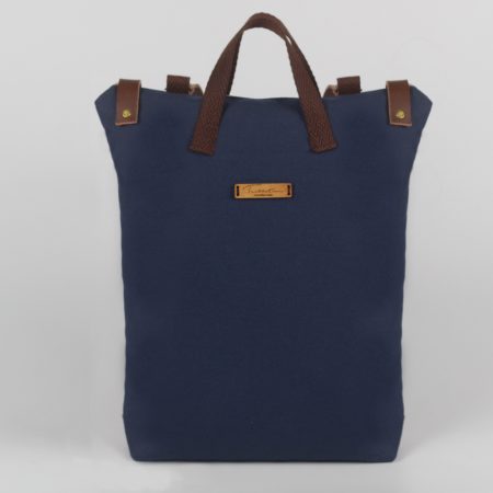 mochila sostenible azul oscuro antirrobo